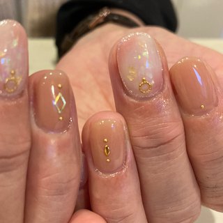 ホワイト 白 ラメ囲みのネイルデザイン ネイルブック