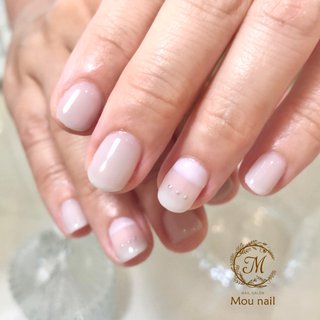 ボーダー グレー スモーキーのネイルデザイン ネイルブック