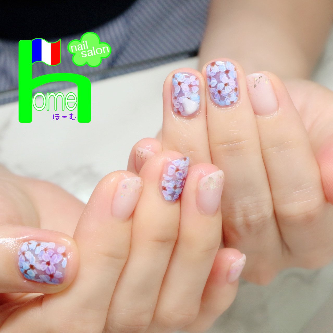 春 夏 梅雨 ハンド グラデーション ネイルサロンほーむ 山口裕美のネイルデザイン No ネイルブック