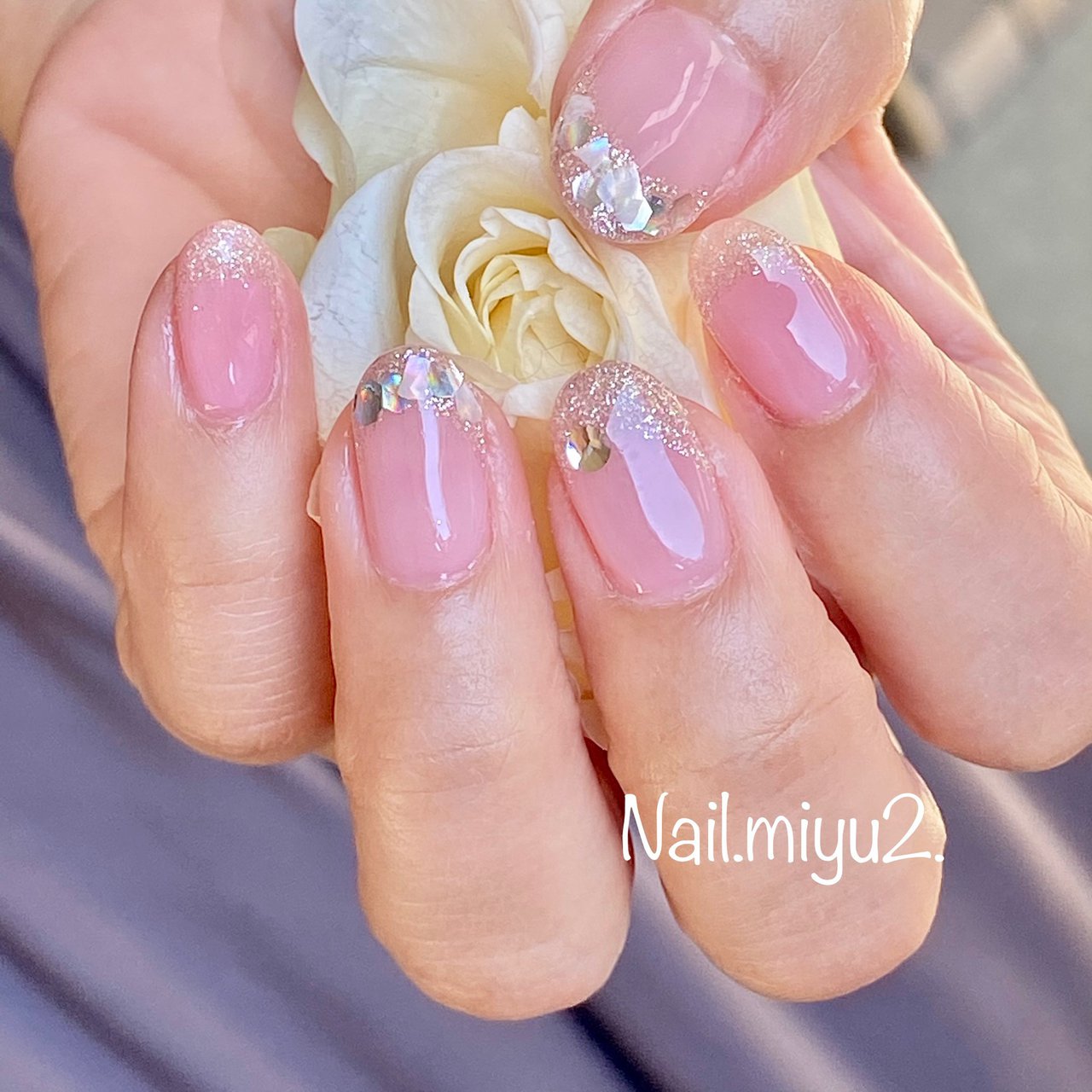 夏 オフィス ブライダル デート ハンド Miyuki Nakayamaのネイルデザイン No ネイルブック