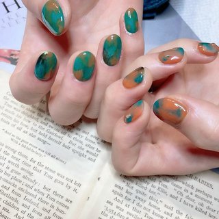 おすすめ順 オレンジ Mattenailsのネイルデザイン ネイルブック