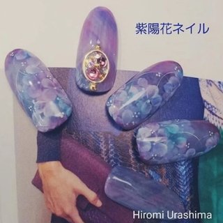 春 夏 梅雨 七夕 ハンド Hiromi Urashimaのネイルデザイン No ネイルブック