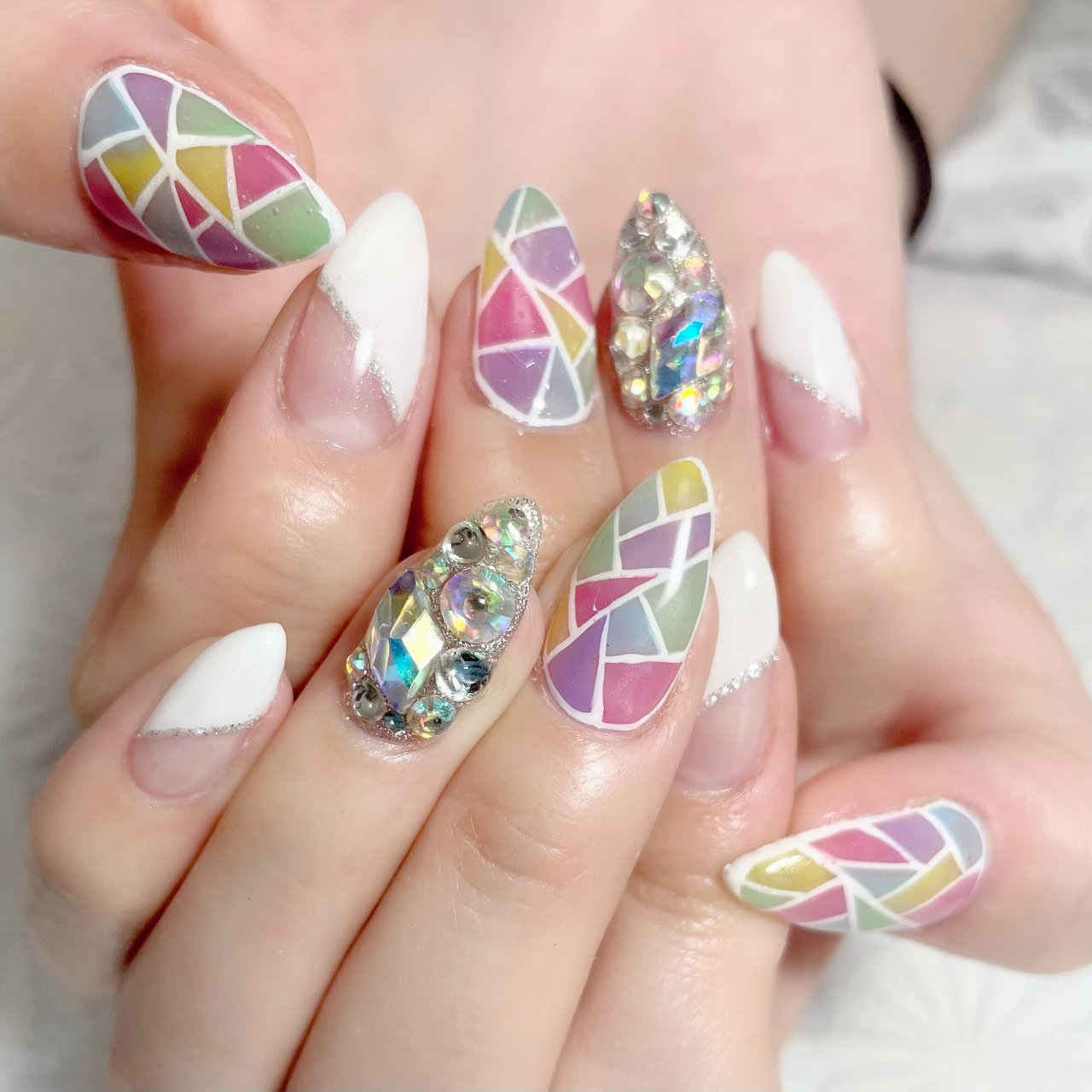 夏 ブライダル パーティー 女子会 ハンド Only Nail 西船橋南口徒歩6分 のネイルデザイン No ネイルブック