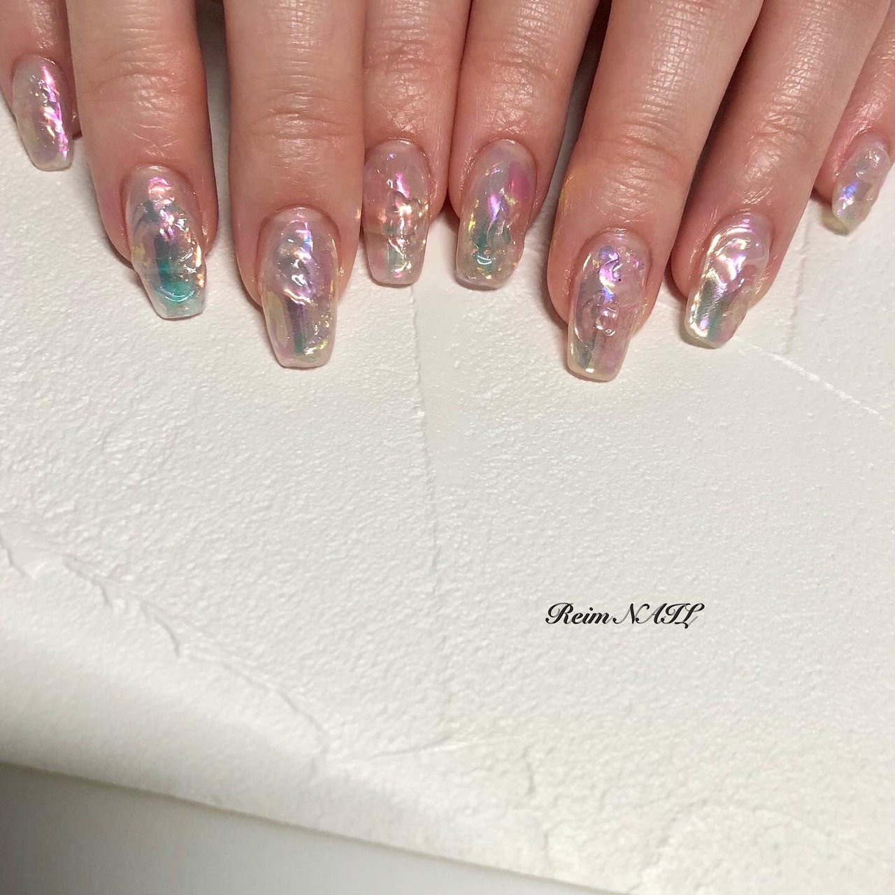 夏 梅雨 ハンド ニュアンス オーロラ Reimのネイルデザイン No ネイルブック