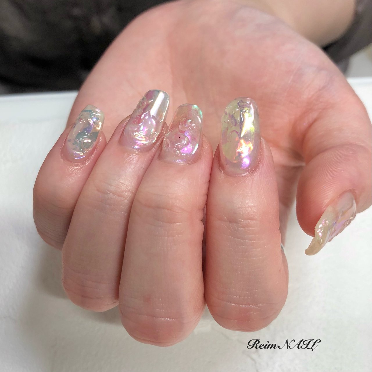 夏 梅雨 ハンド ニュアンス オーロラ Reimのネイルデザイン No ネイルブック