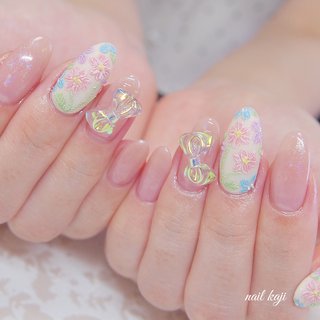 リボン レースのネイルデザイン ネイルブック