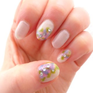 青紫のネイルデザイン ネイルブック