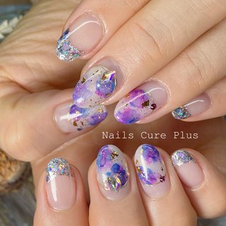 人気順 アルコールインクアートのネイルデザイン ネイルブック