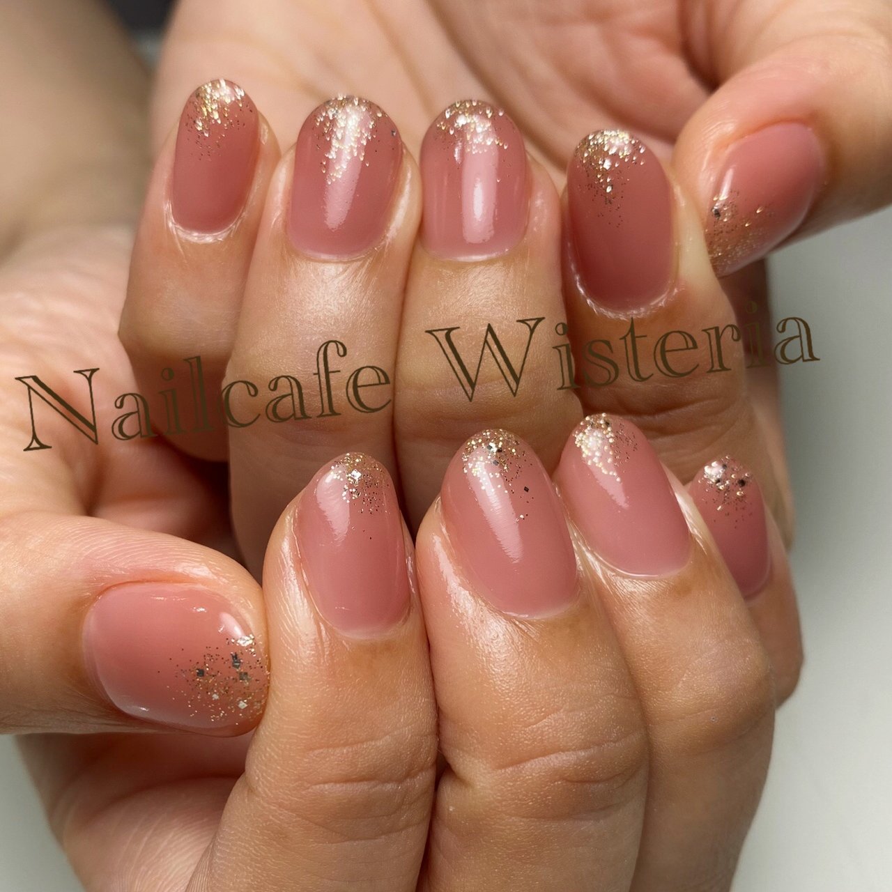 ピンク ゴールド Nailcafewisteriaのネイルデザイン No ネイルブック