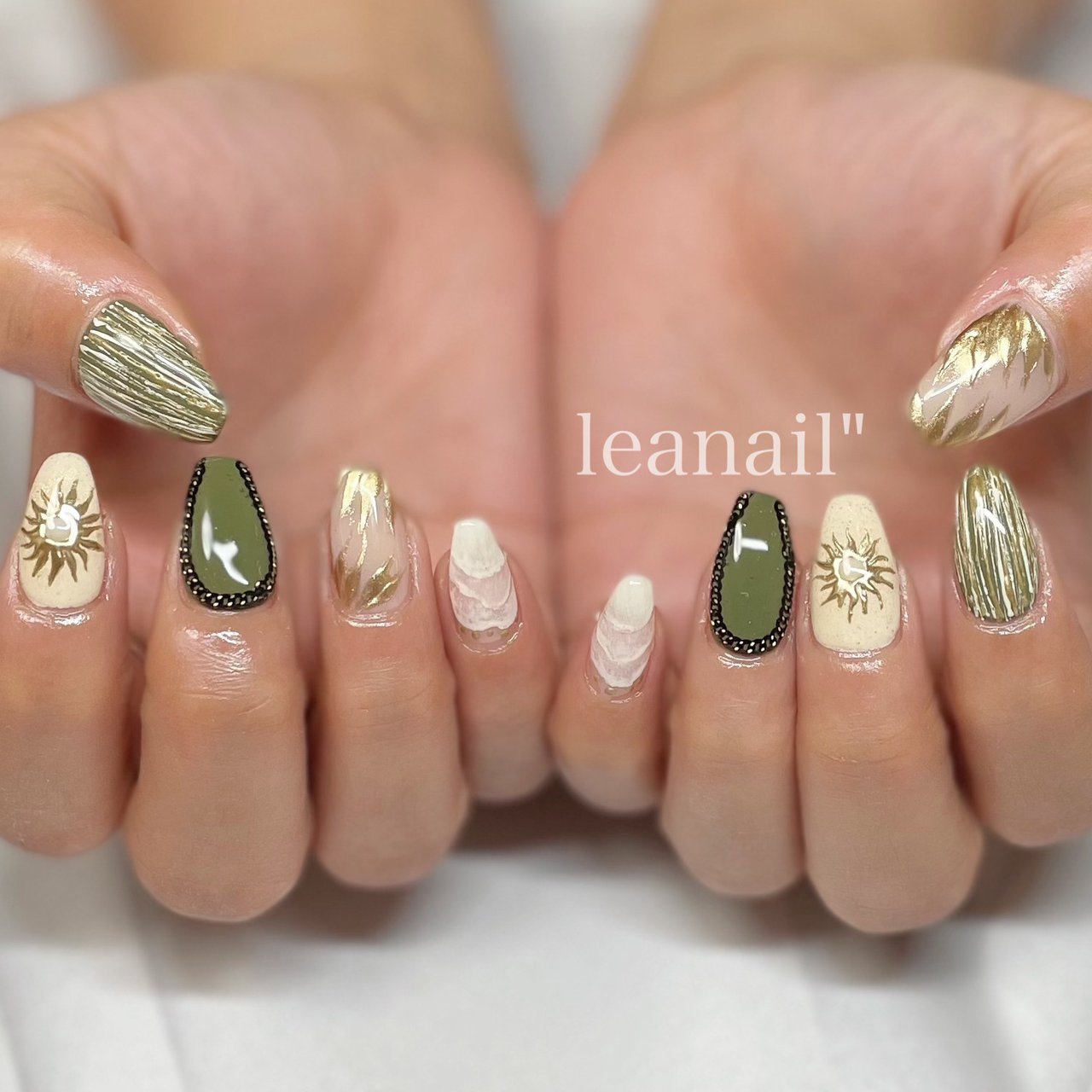 夏 ハンド アンティーク エスニック ネイティブ Leanail のネイルデザイン No ネイルブック