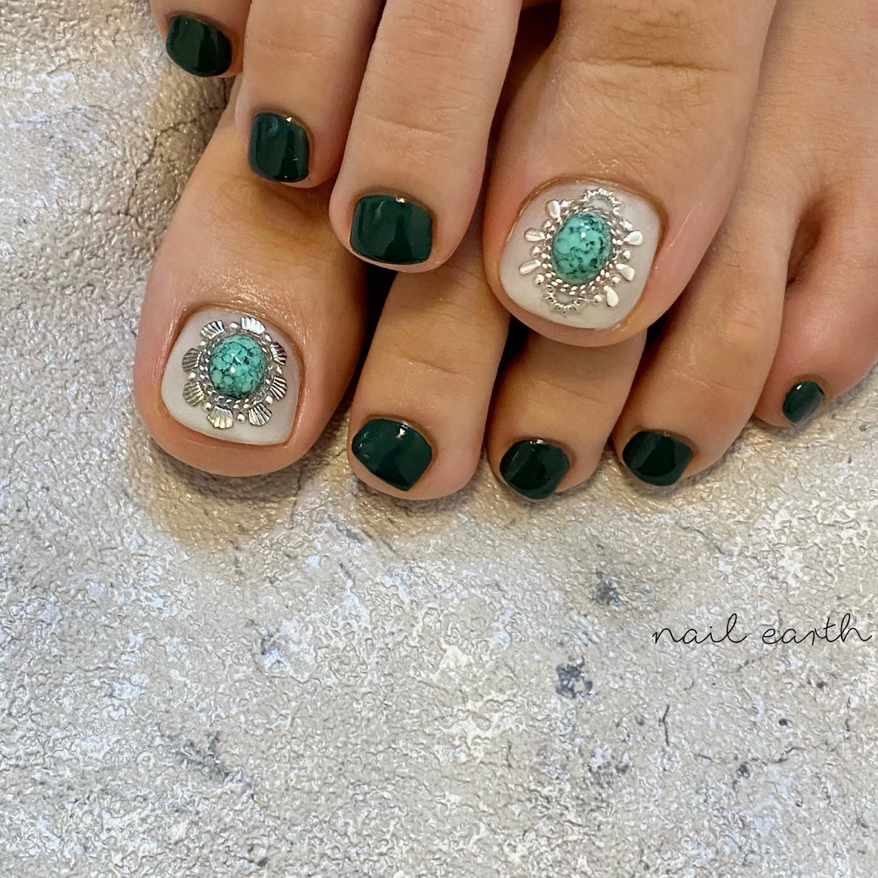 夏 フット ボヘミアン ジェル お客様 Nail Earthのネイルデザイン No ネイルブック