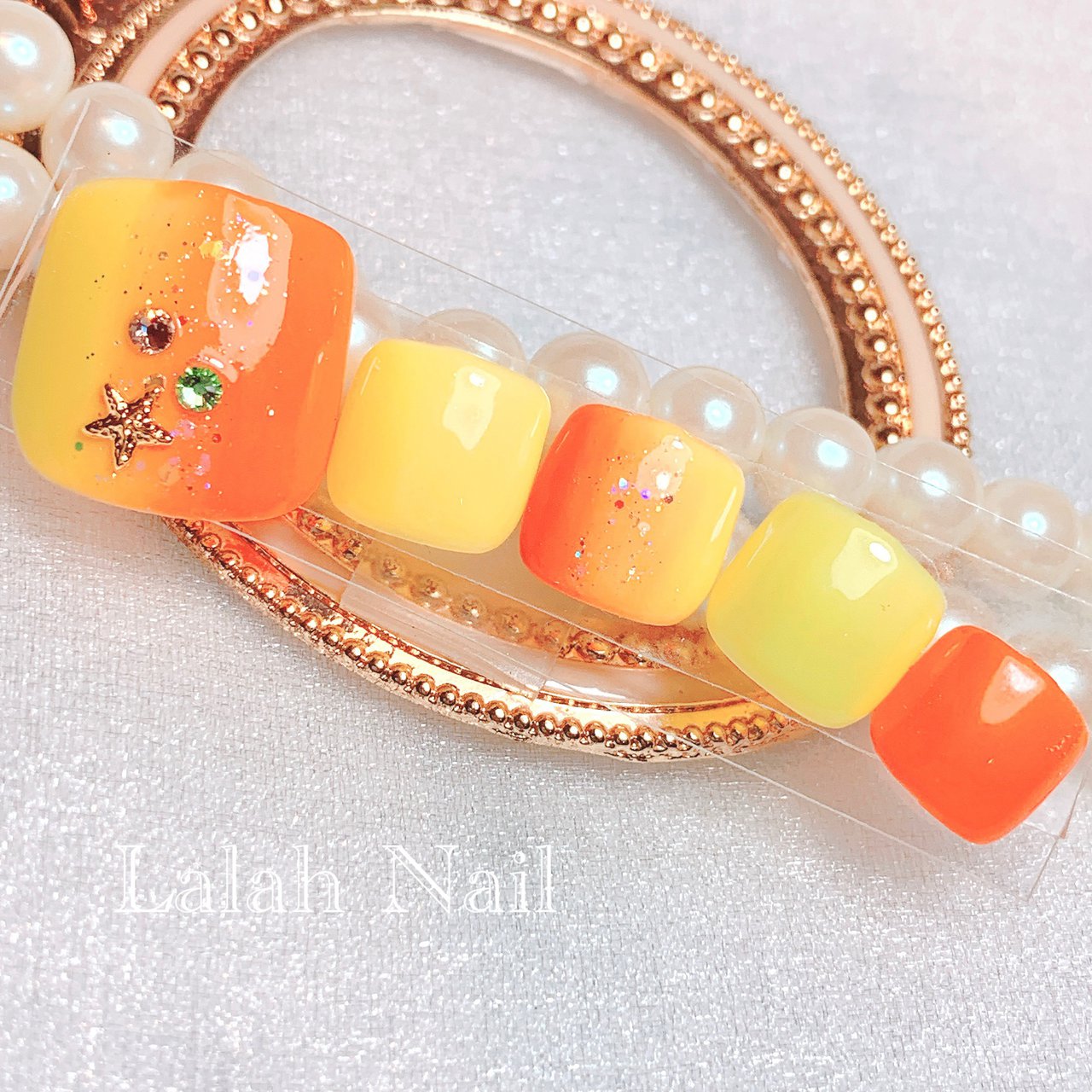 夏 旅行 海 リゾート フット Lalah Nailのネイルデザイン No ネイルブック