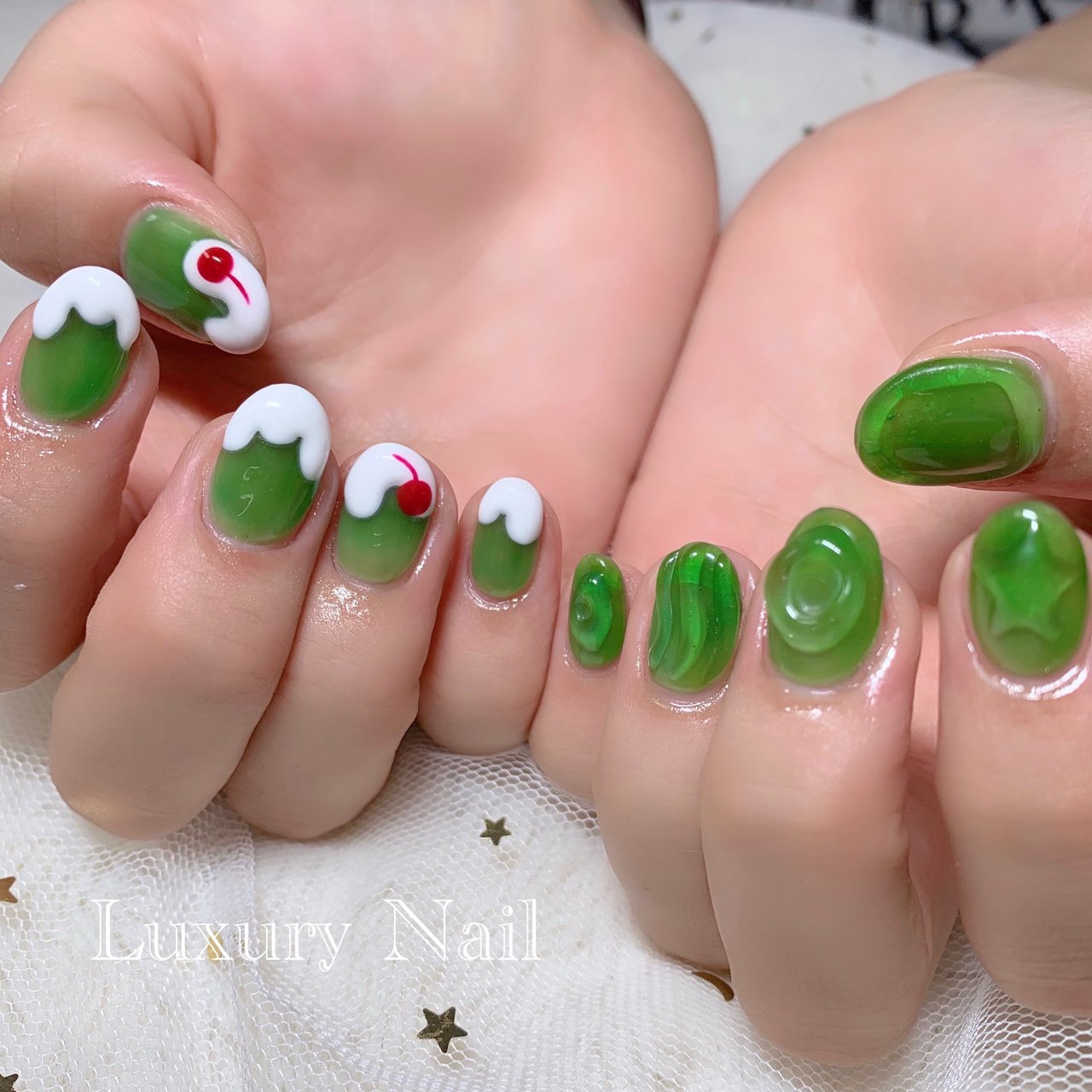 ネイルチップ 原宿 ちぐはぐ 個性的 派手 日本未発売 ちぐはぐ