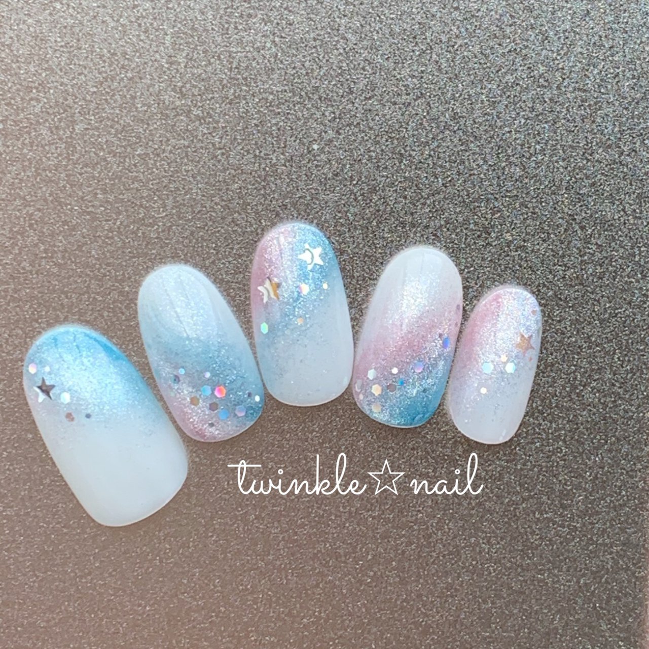 夏 七夕 グラデーション ホログラム マグネット Twinkle Nailのネイルデザイン No ネイルブック