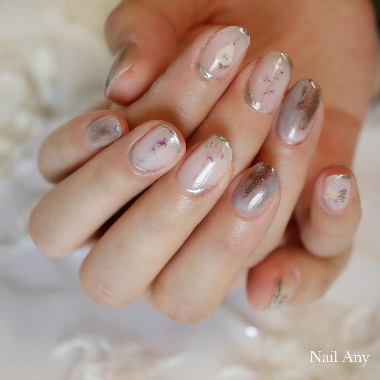 夏 オールシーズン オフィス ブライダル ハンド Nail Any ネイルエニーのネイルデザイン No ネイルブック