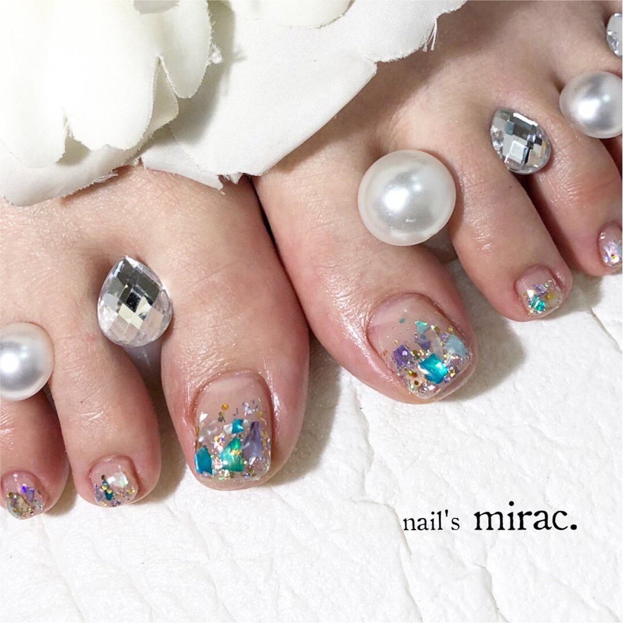 夏 海 リゾート 女子会 フット Nail Smirac 林 智子のネイルデザイン No 631 ネイルブック
