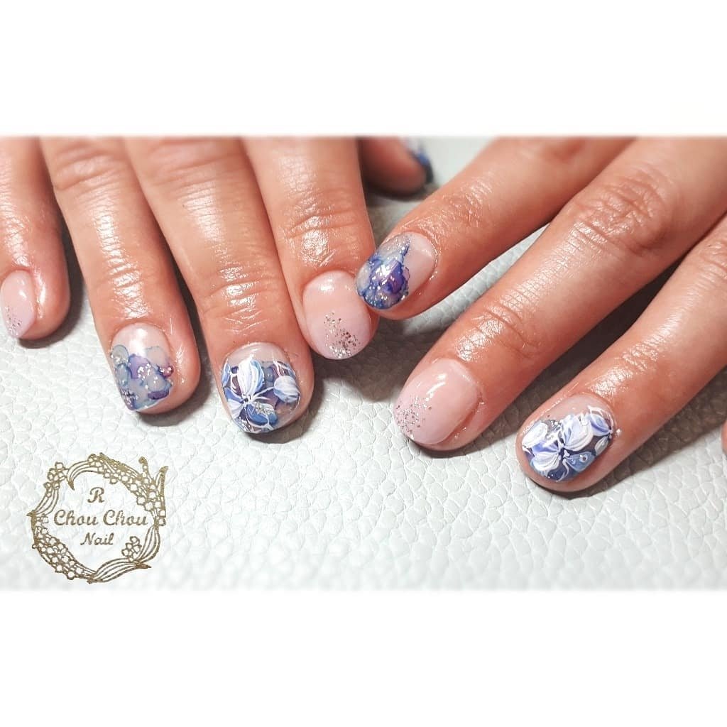 夏 梅雨 リゾート 女子会 ハンド R Chouchou Nail アールシュシュ ネイル のネイルデザイン No ネイルブック