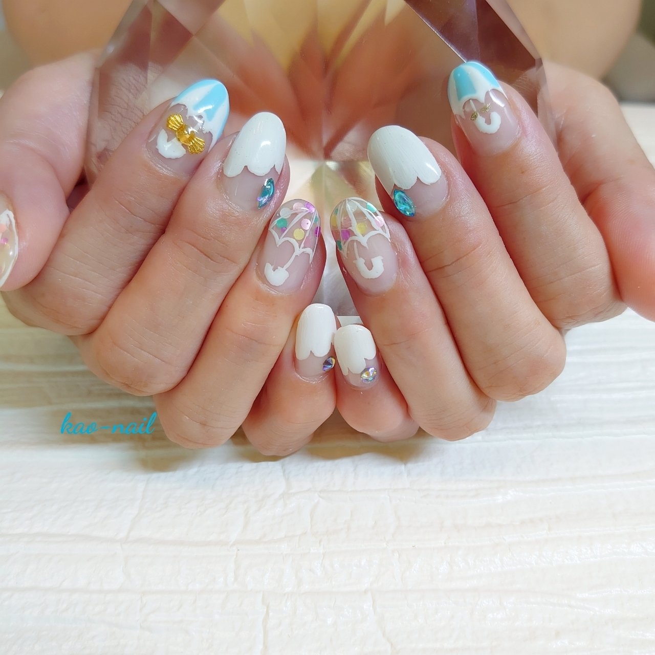 ネイルハンド オールシーズン/ハンド/マグネット/キラキラ/ワンホン - aimi__