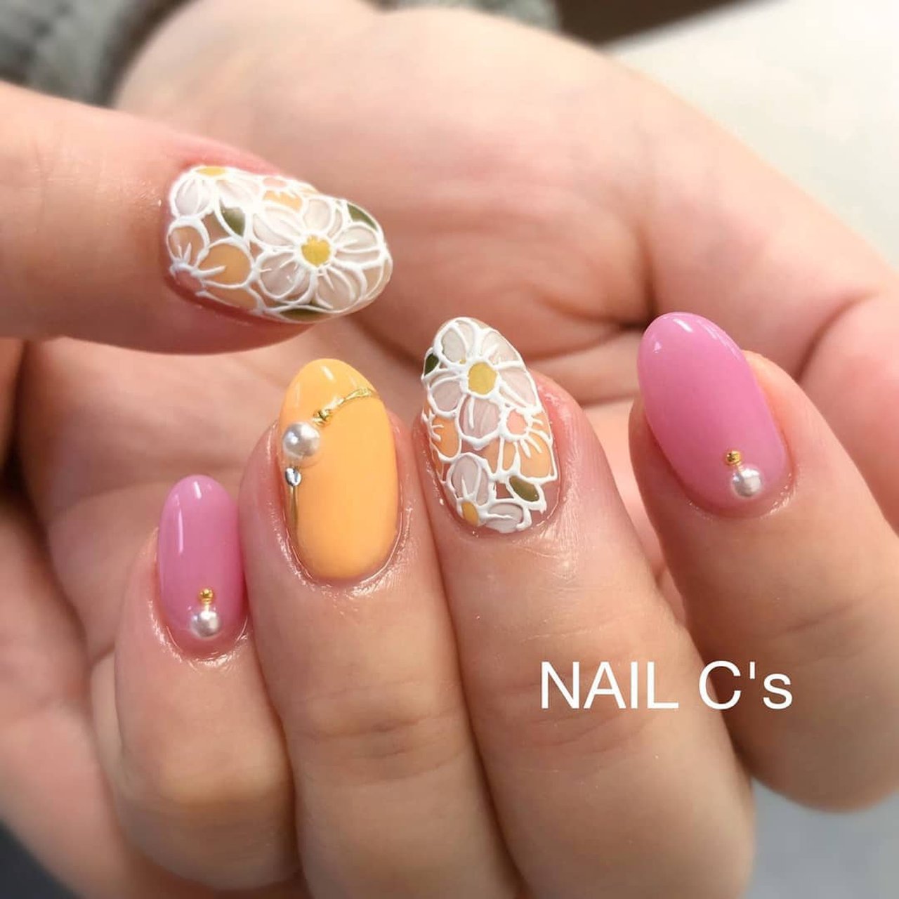 春 夏 お正月 女子会 ハンド Yumi Yoshikura Nail C S ネイルシーズ のネイルデザイン No ネイル ブック