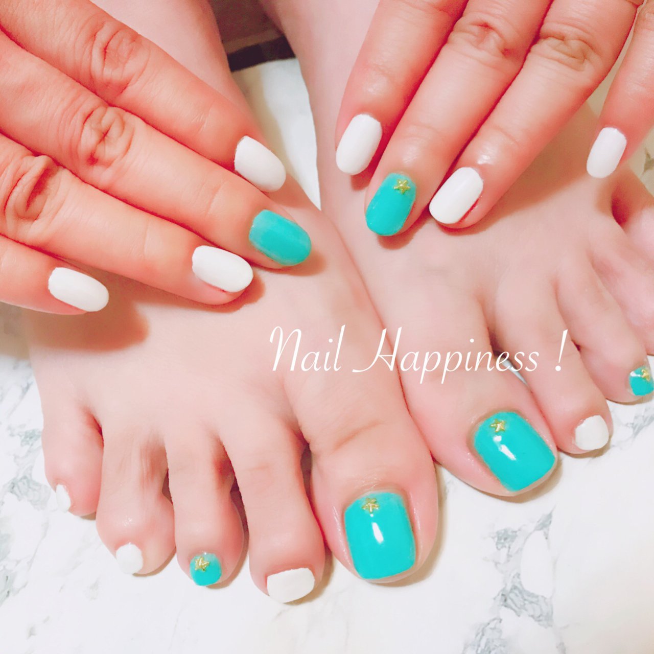 夏 オールシーズン 海 リゾート フット Nail Happiness ネイルハピネス ささきまきのネイルデザイン No ネイルブック