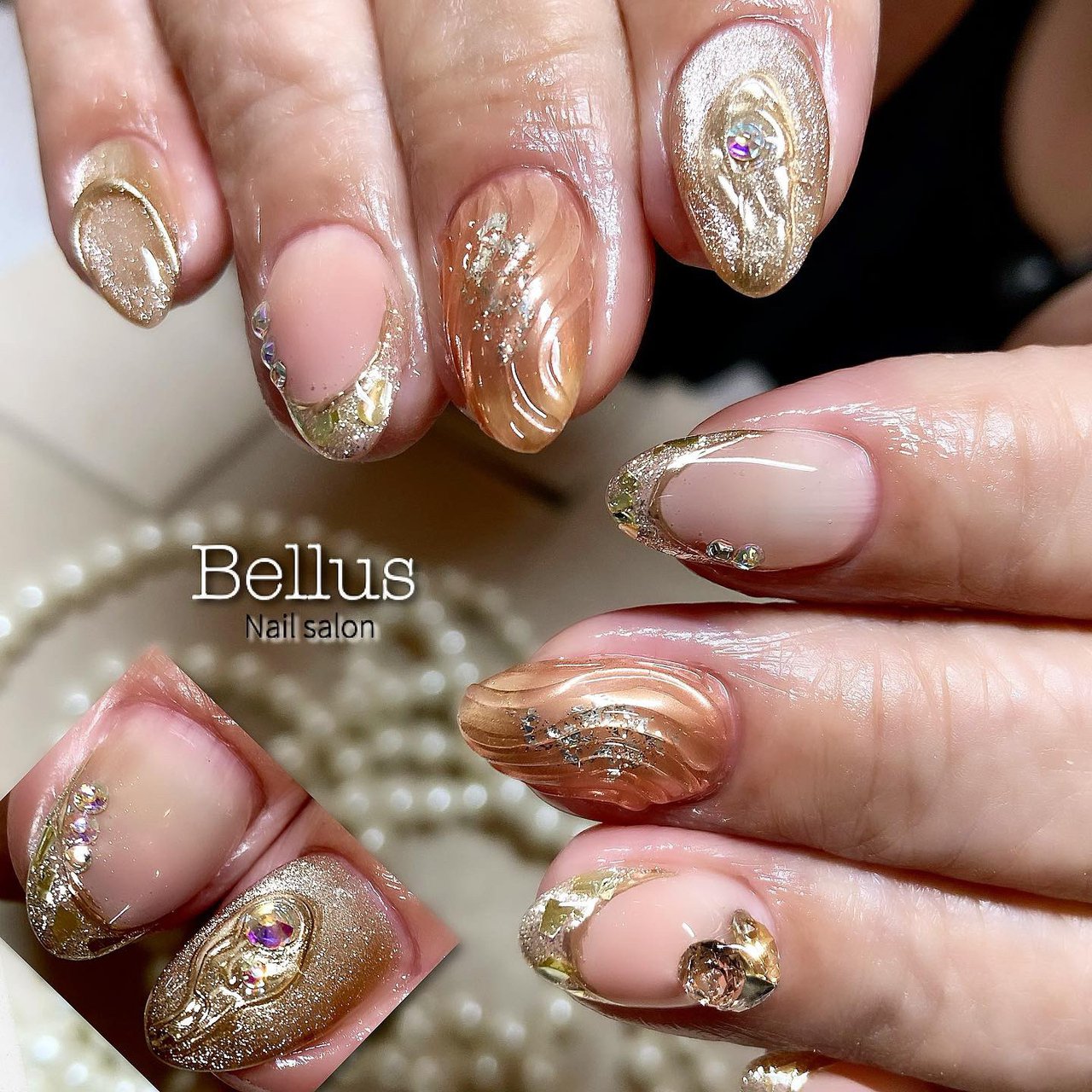 卒業式 クリスマス ブライダル パーティー フレンチ Bellusnailsalonのネイルデザイン No ネイルブック