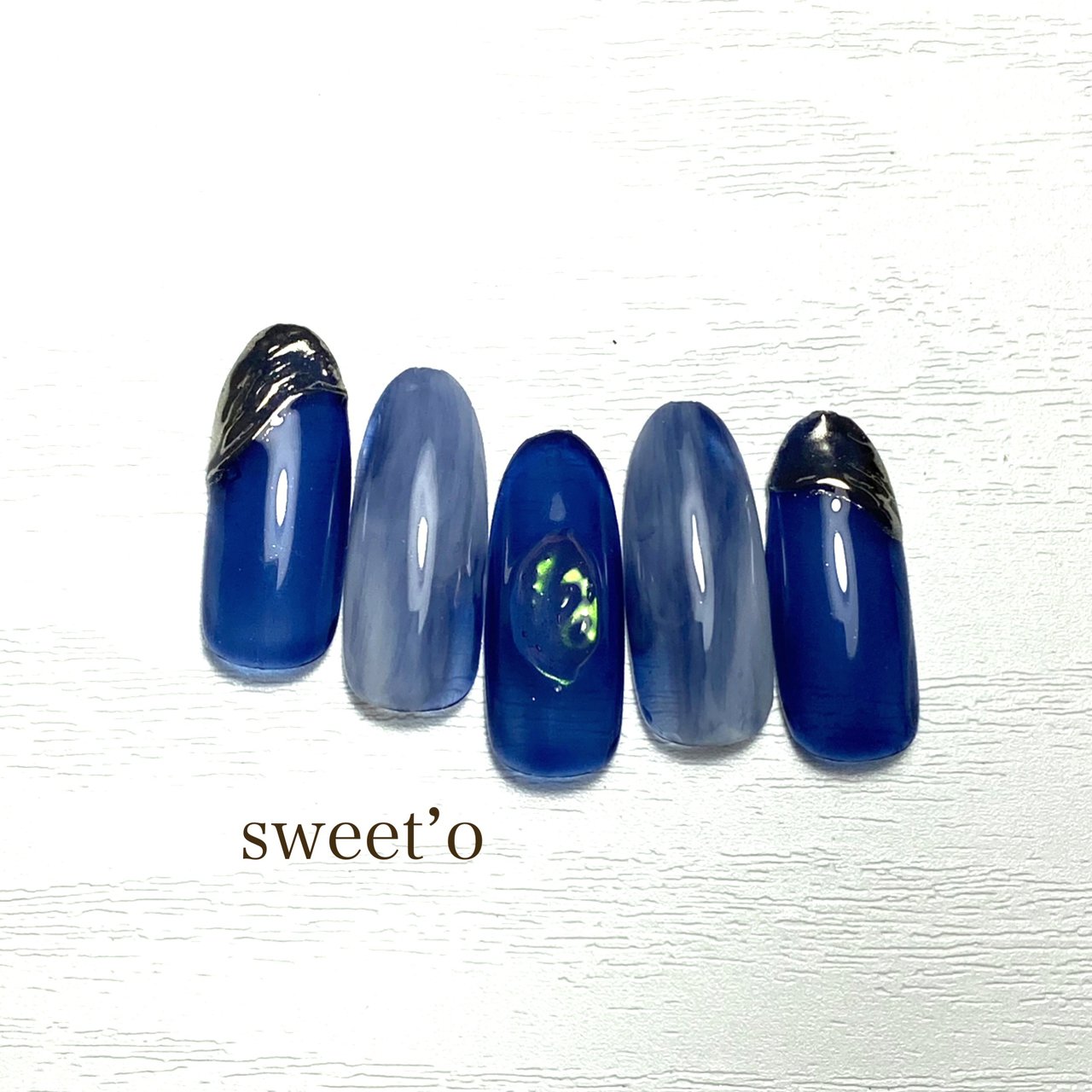 夏 オールシーズン ハンド ニュアンス オーロラ Sweet Oのネイルデザイン No ネイルブック