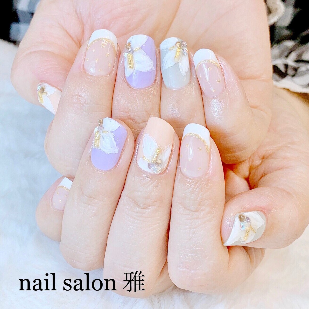 春 夏 オールシーズン 梅雨 ハンド Nail Salon School 雅のネイルデザイン No ネイルブック