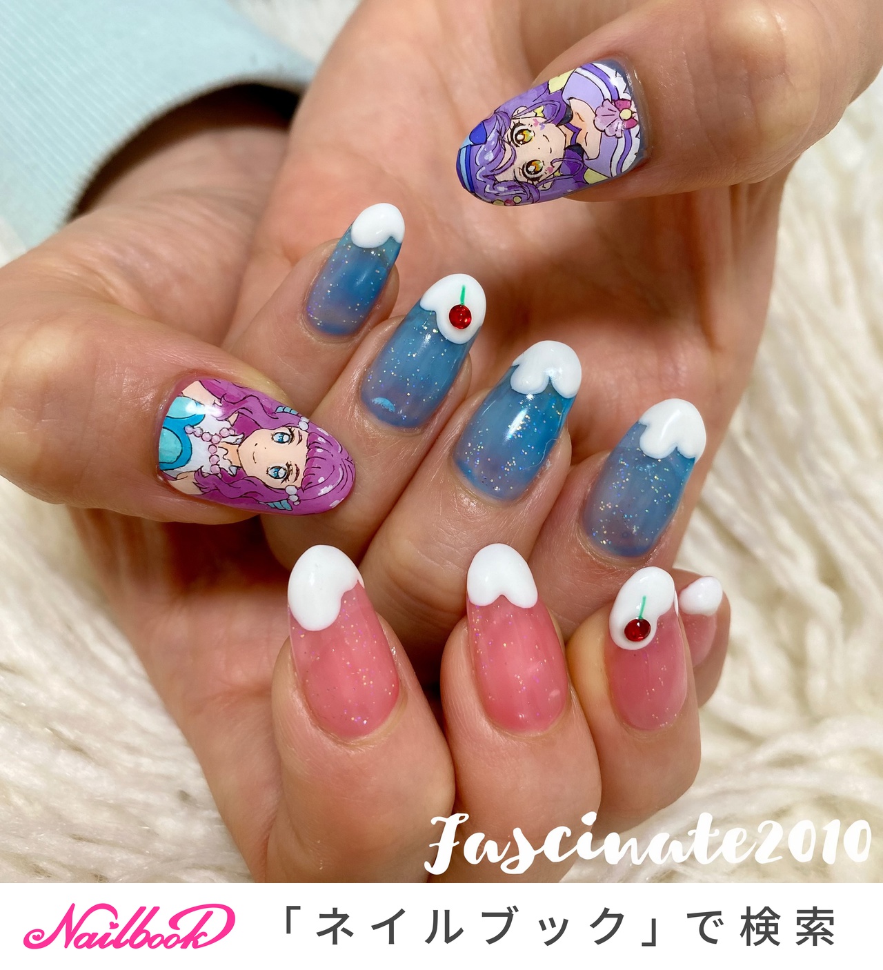 トロピカルージュプリキュアネイルのネイルデザイン ネイルブック