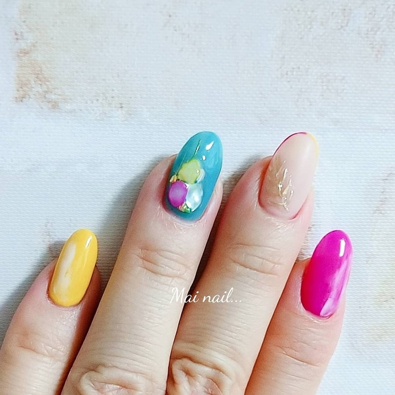 夏 旅行 海 リゾート ハンド Mainailのネイルデザイン No ネイルブック