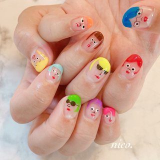 顔ネイルのネイルデザイン ネイルブック