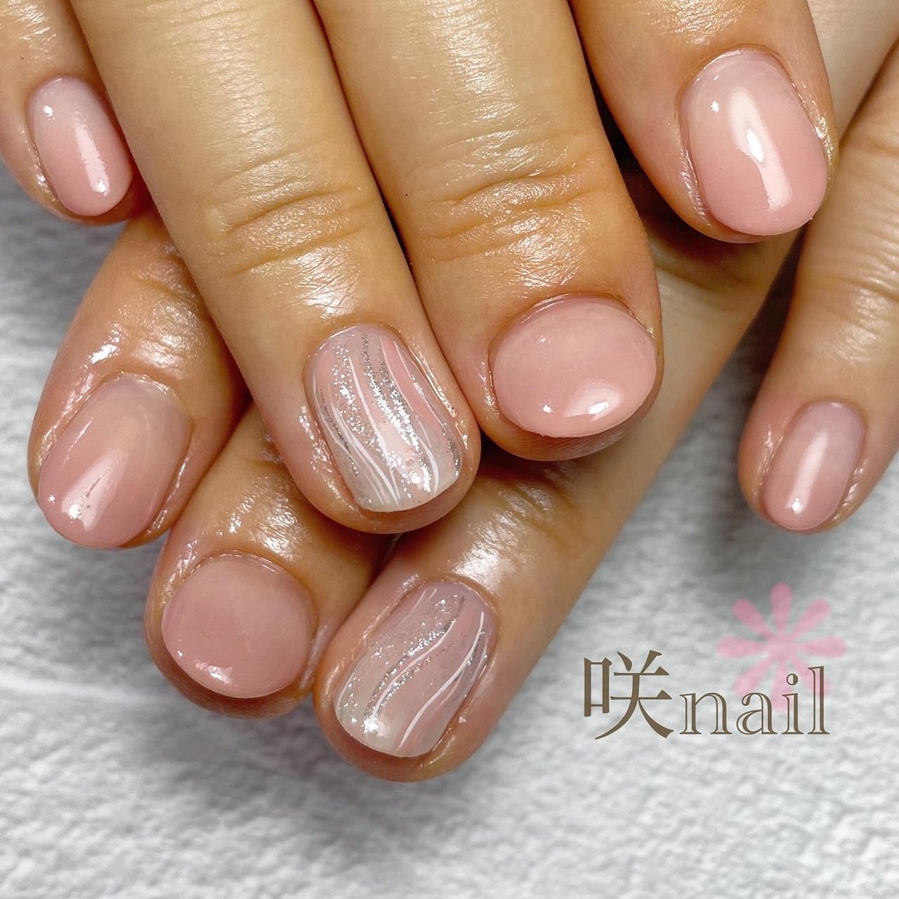 オールシーズン オフィス デート ハンド シンプル 咲nail サキネイル のネイルデザイン No ネイルブック