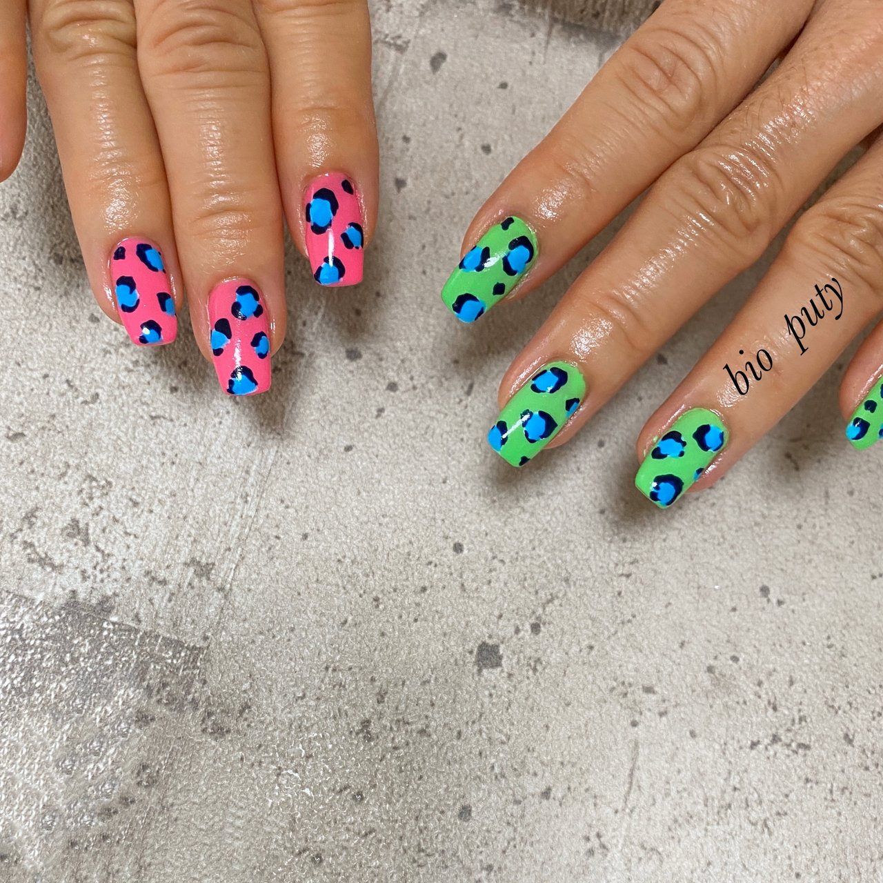 夏 ハンド レオパード ロング ネオンカラー Nailistゆうのネイルデザイン No ネイルブック