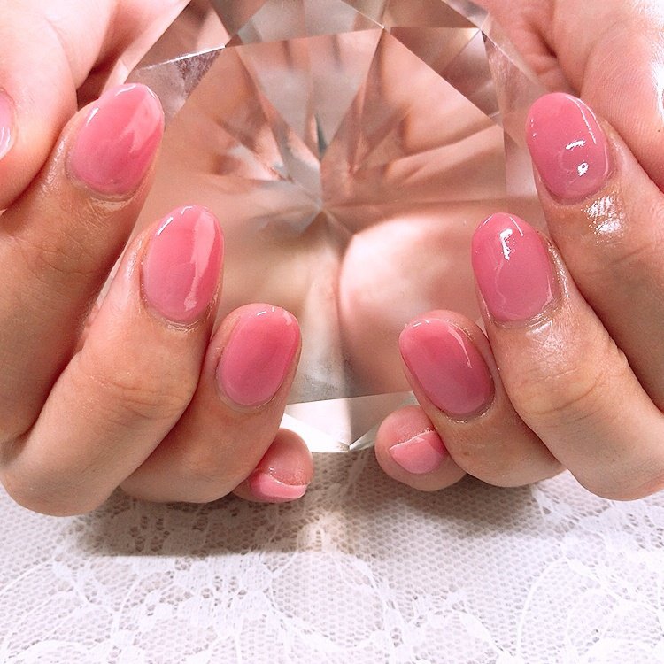 ハンド シンプル ワンカラー ピンク Fulfillのネイルデザイン No ネイルブック