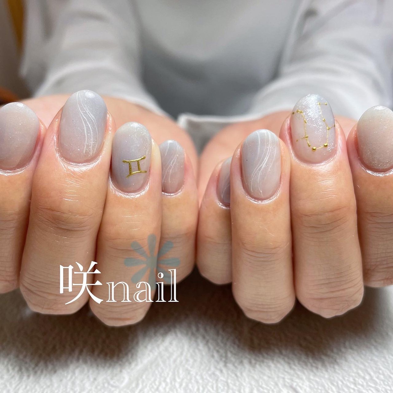 夏 梅雨 七夕 オフィス ハンド 咲nail サキネイル のネイルデザイン No ネイルブック