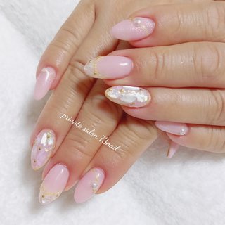 ベビーピンクネイルのネイルデザイン ネイルブック