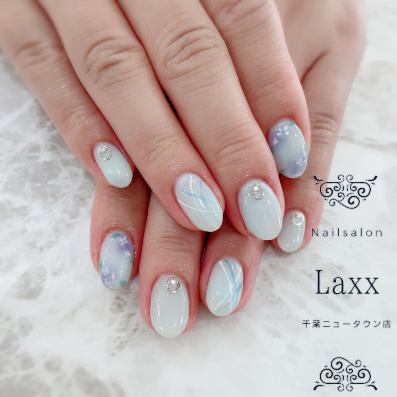 春 夏 梅雨 ハンド ワンカラー Laxxnailsalon千葉ニュータウン店のネイルデザイン No ネイルブック