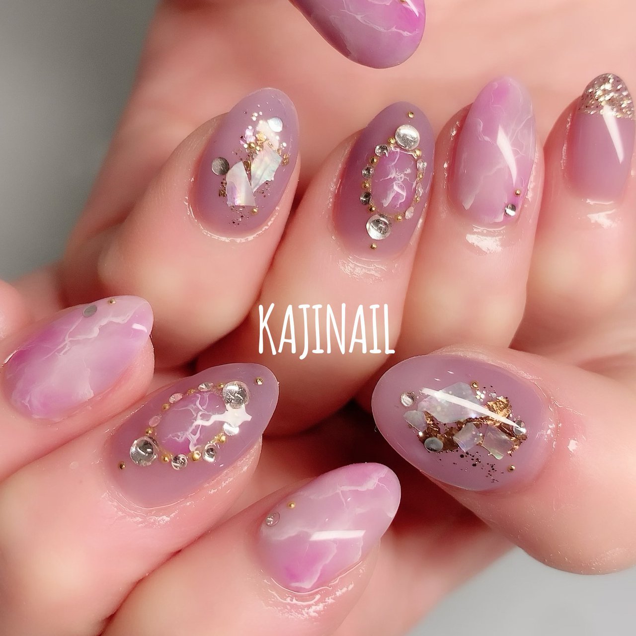 春 夏 オールシーズン ハンド シェル Kajinailのネイルデザイン No ネイルブック