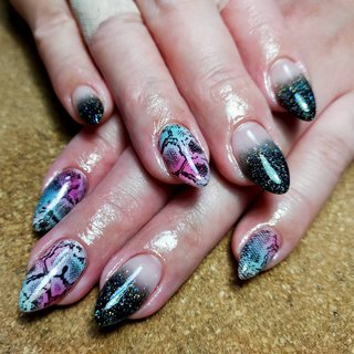 パイソン柄のネイルデザイン ネイルブック