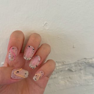 夏 ハンド フレンチ アニマル柄 ニュアンス Yuka En E Daikanyama のネイルデザイン No ネイルブック