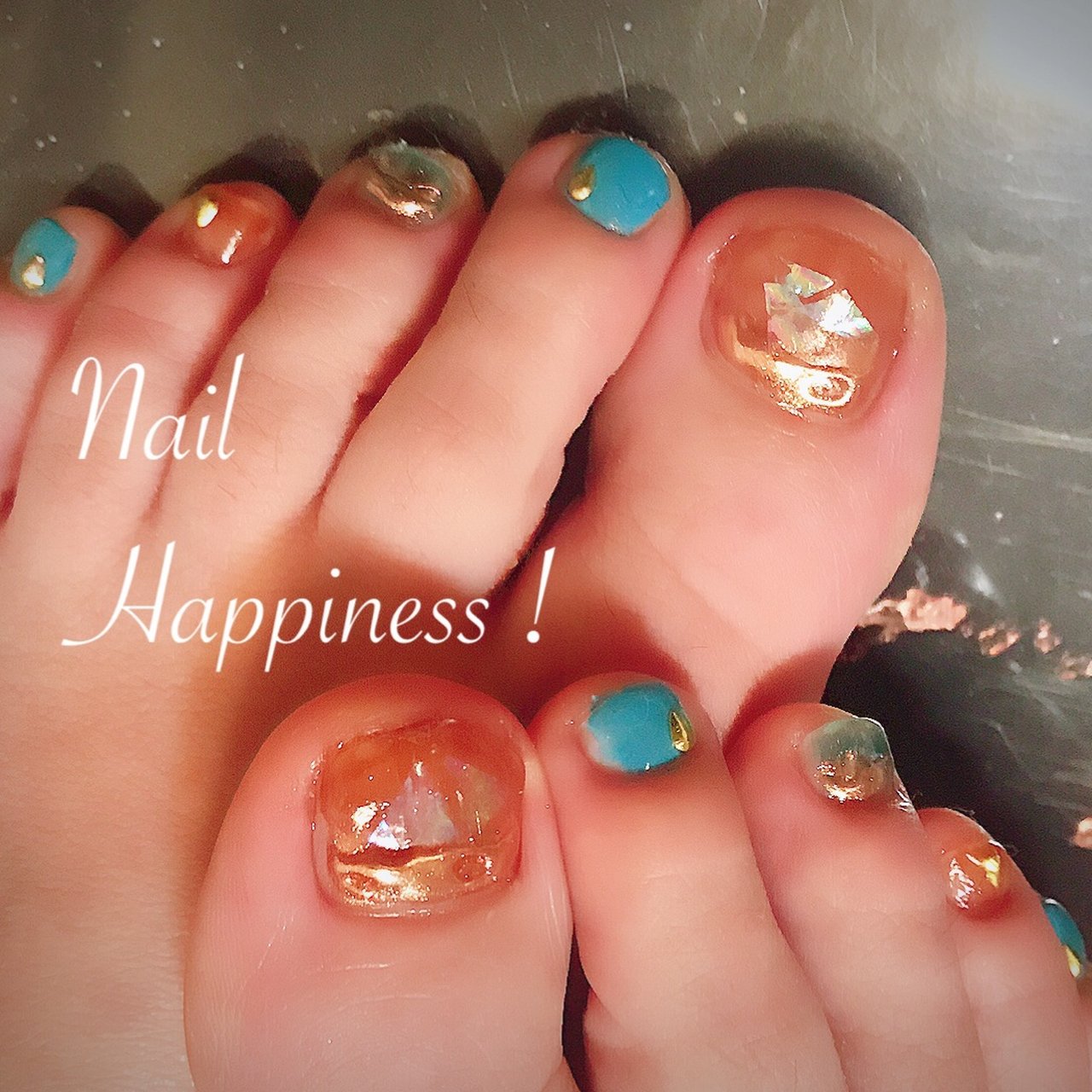 夏 オールシーズン 海 リゾート フット Nail Happiness ネイルハピネス ささきまきのネイルデザイン No ネイルブック