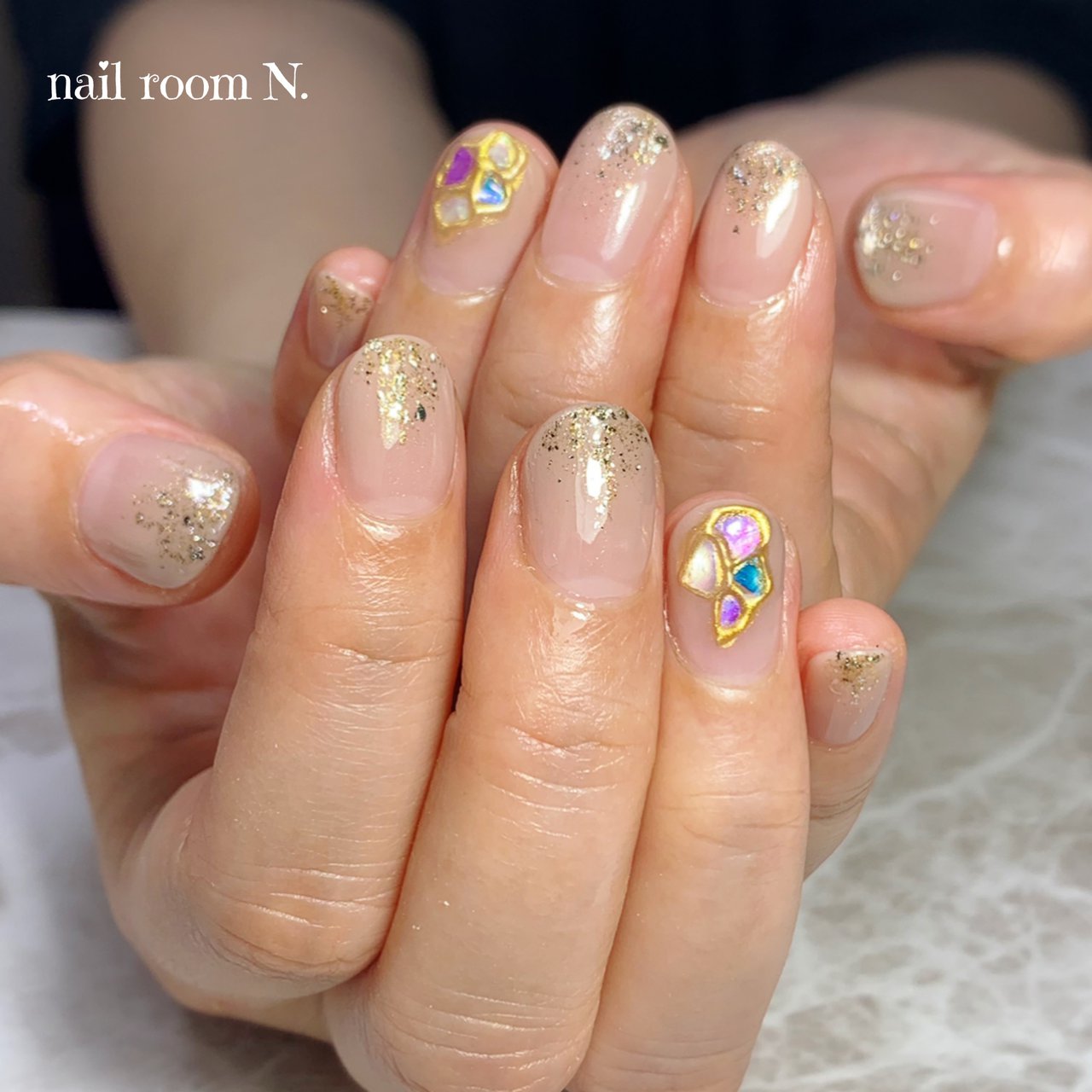 夏 オールシーズン オフィス ハンド グラデーション Nonのネイルデザイン No ネイルブック