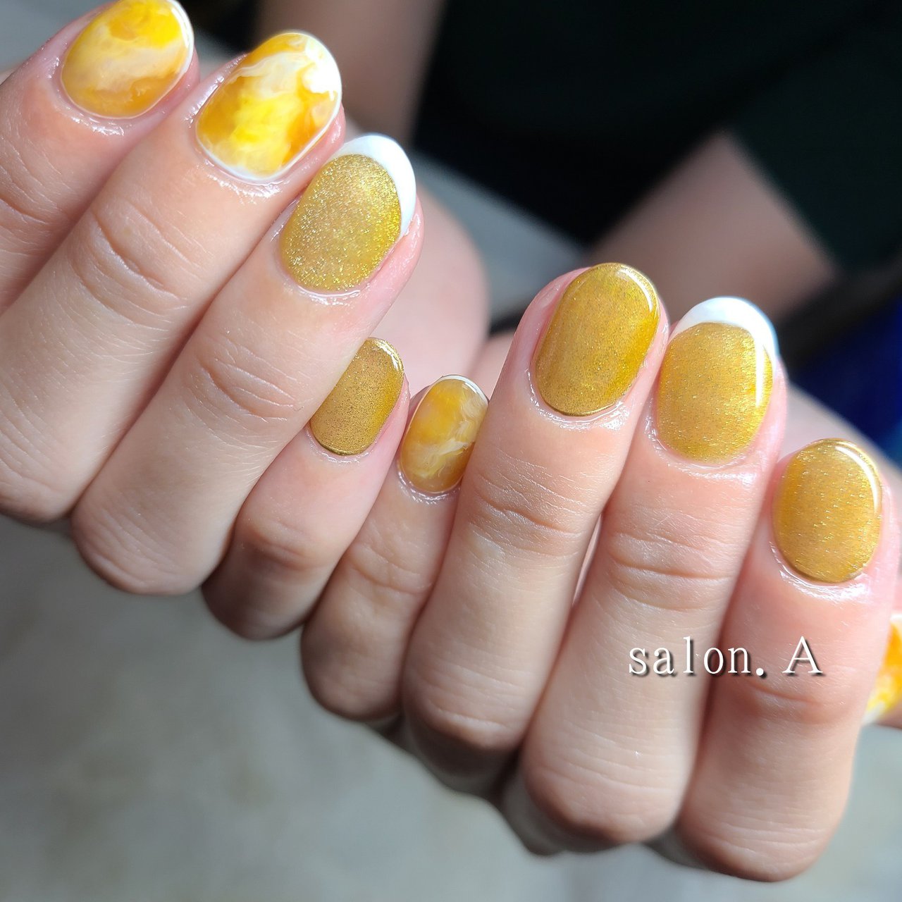 夏 パーティー デート ハンド フレンチ Ayumi3333のネイルデザイン No ネイルブック