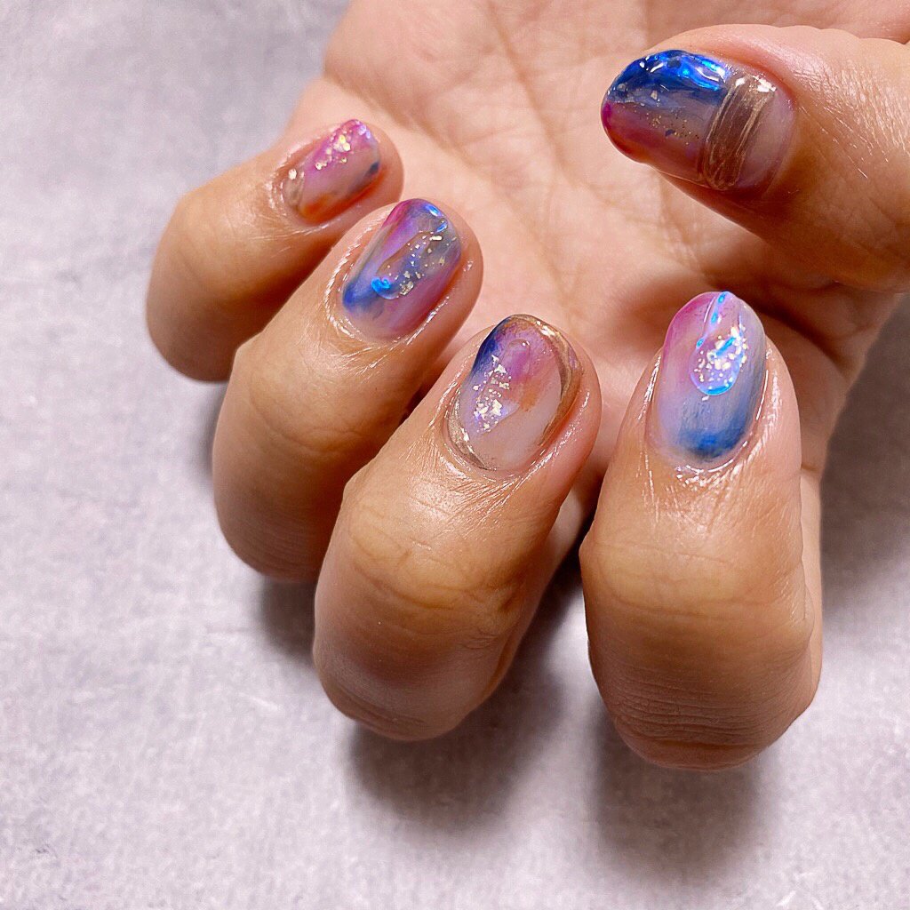 夏 オールシーズン 海 リゾート ハンド 大船 Nail Room Mari ネイルルームマリ のネイルデザイン No ネイル ブック