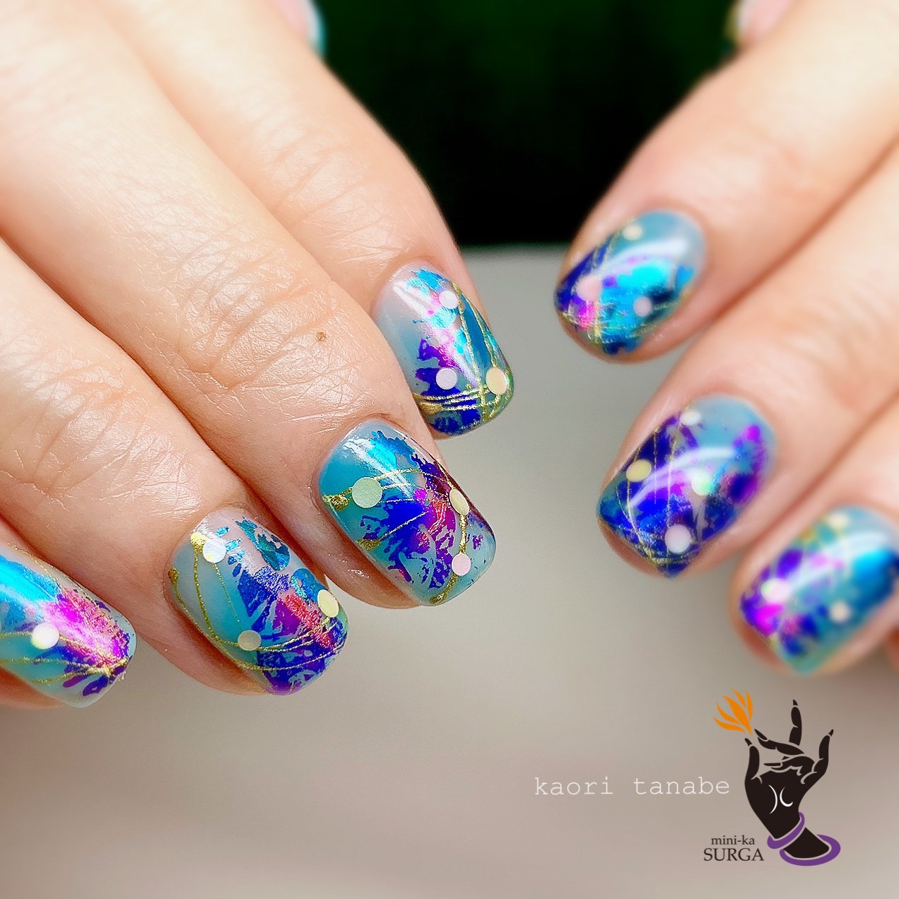 夏 梅雨 海 ライブ ハンド 田邉薫 Kaori Tanabe のネイルデザイン No ネイルブック