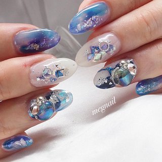 人気順｜マーメイドネイル(マーメイド/人魚の鱗)/#elegantのネイル  