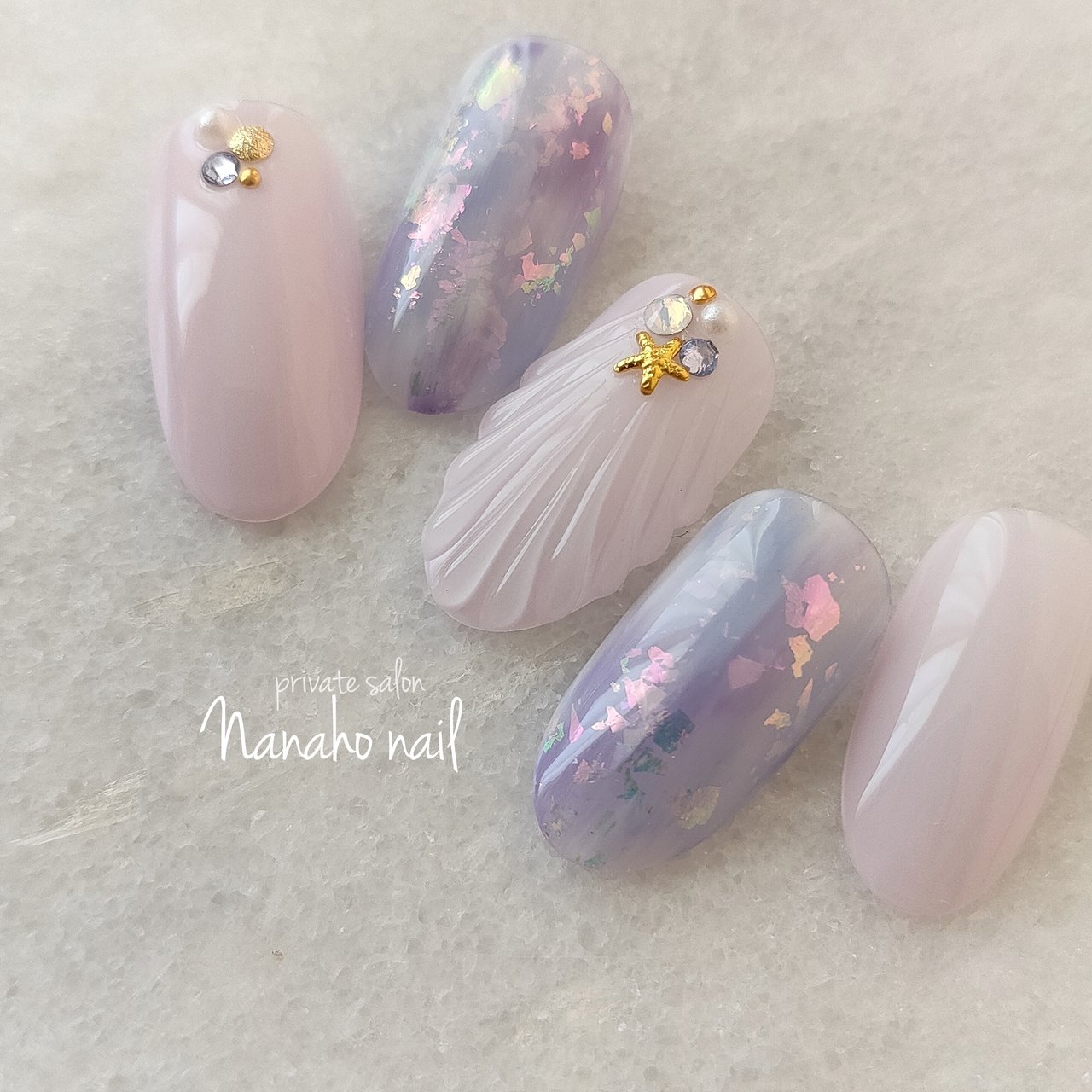 夏 梅雨 ハンド シンプル ニュアンス Nanaho Nail 大阪府八尾市 のネイルデザイン No ネイルブック