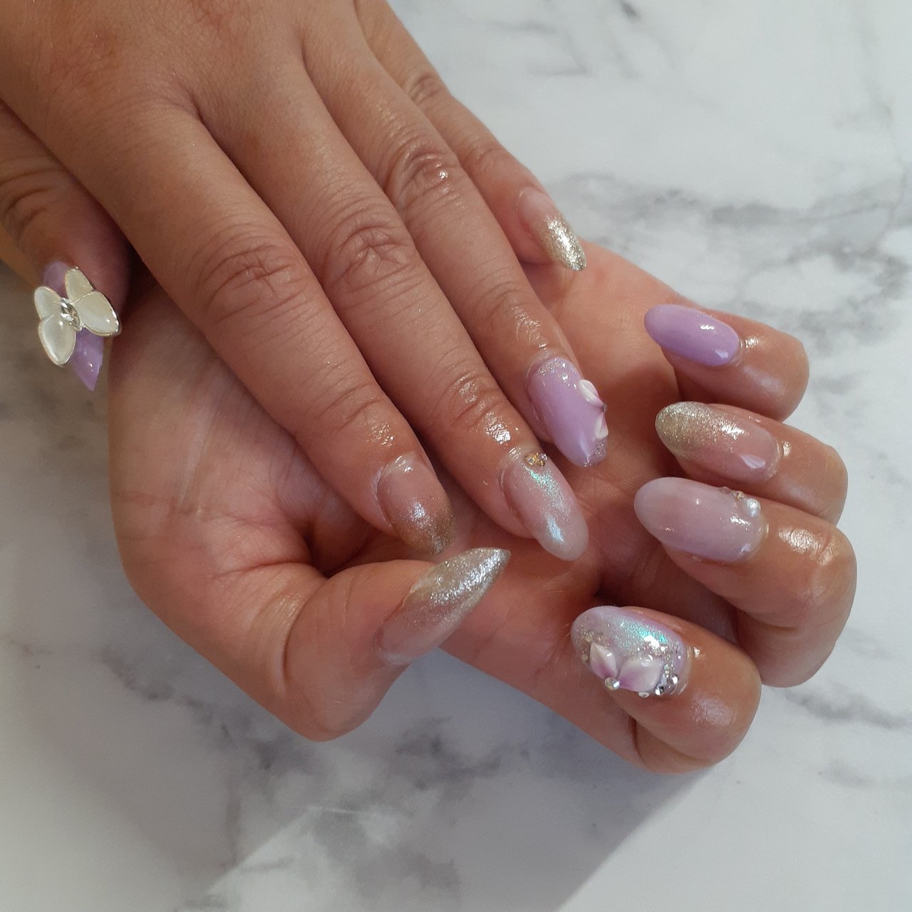 オールシーズン リゾート ライブ ハンド シンプル テティアロマのネイルデザイン No ネイルブック