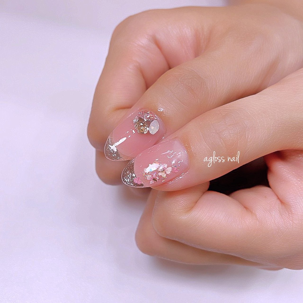 春/夏/秋/冬/ハンド - agloss nailのネイルデザイン[No.6404454