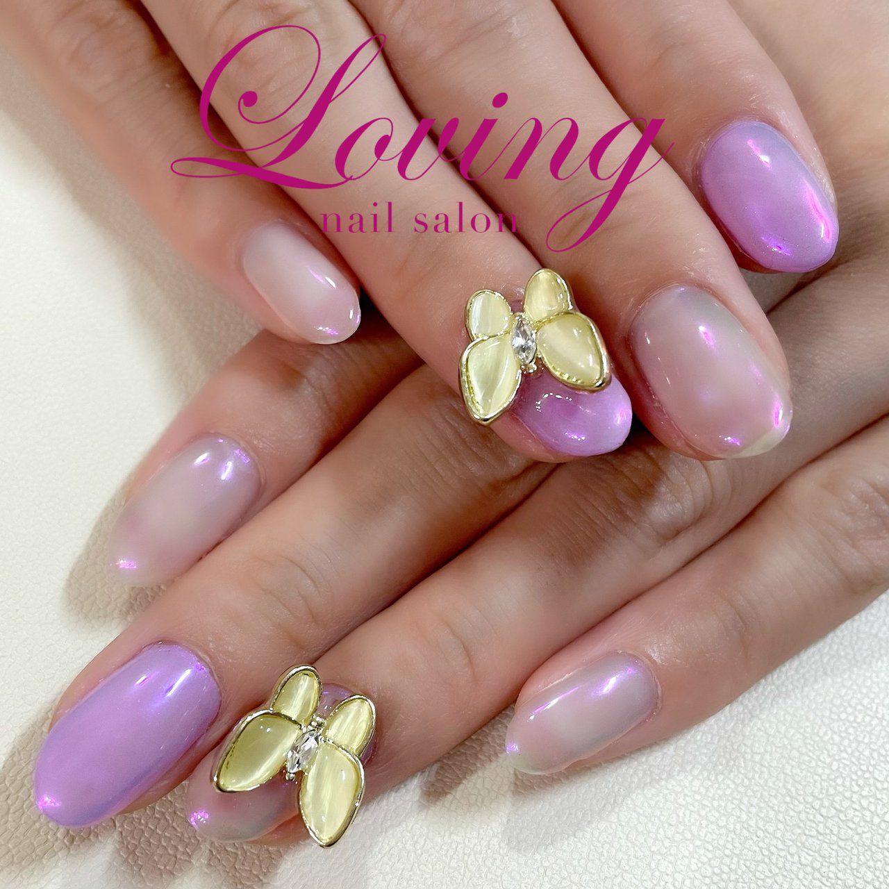 春 夏 ハンド ビジュー ショート Lovingのネイルデザイン No ネイルブック