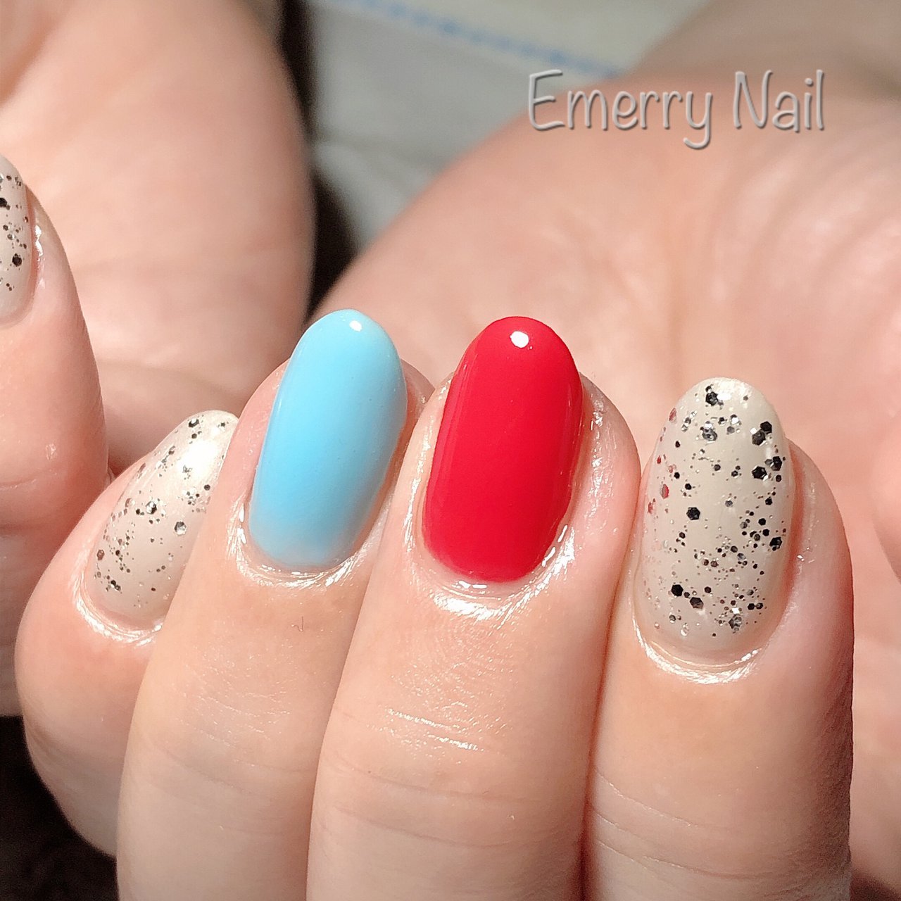 春 夏 ハンド シンプル ラメ Emerry Nail えみのネイルデザイン No ネイルブック